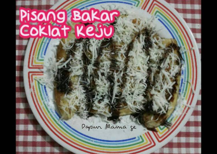 resep lengkap untuk Pisang bakar coklat keju