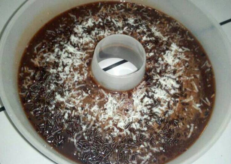 resep Puding coklat keju