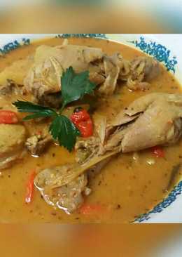 Gulai ayam nanas sehat (tanpa minyak goreng, tanpa santan)