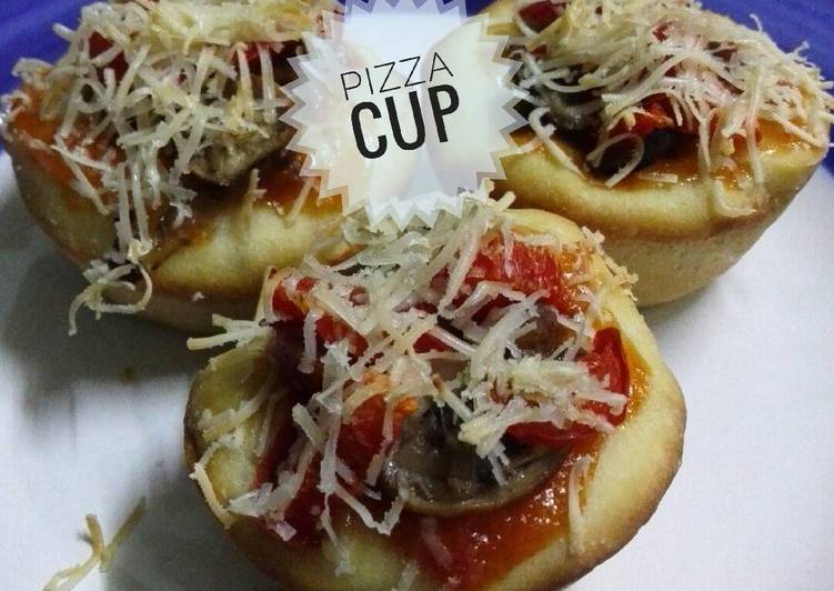 bahan dan cara membuat Pizza Cup