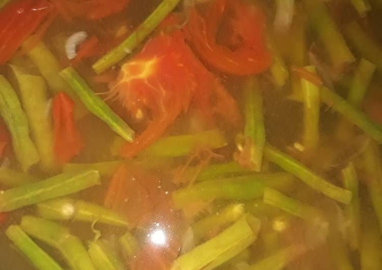 bahan dan cara membuat 20. Sayur Asem Kacang Panjang