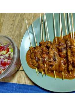 SATE AYAM, Sambal kacang, bakar teflon, simple