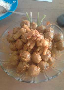 Semur Bakso Ceker Pedas Manis