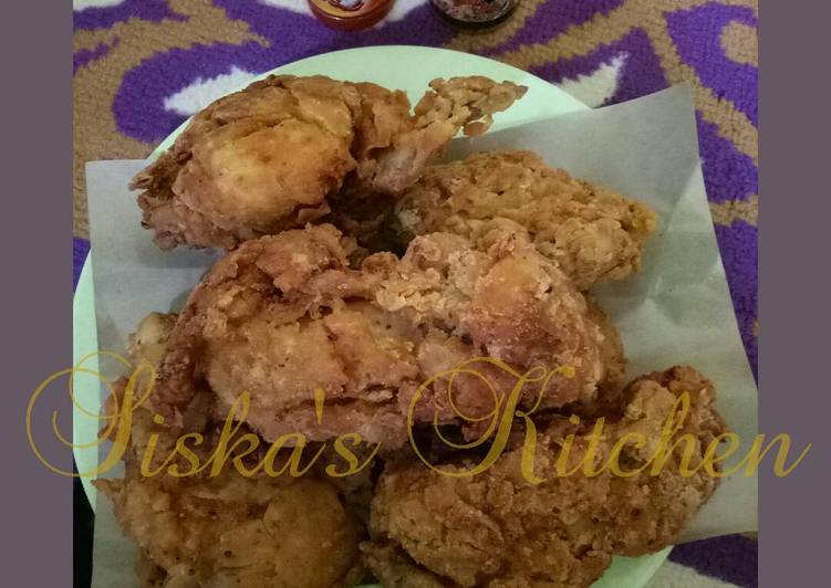 resep lengkap untuk Ayam Goreng Kentucky