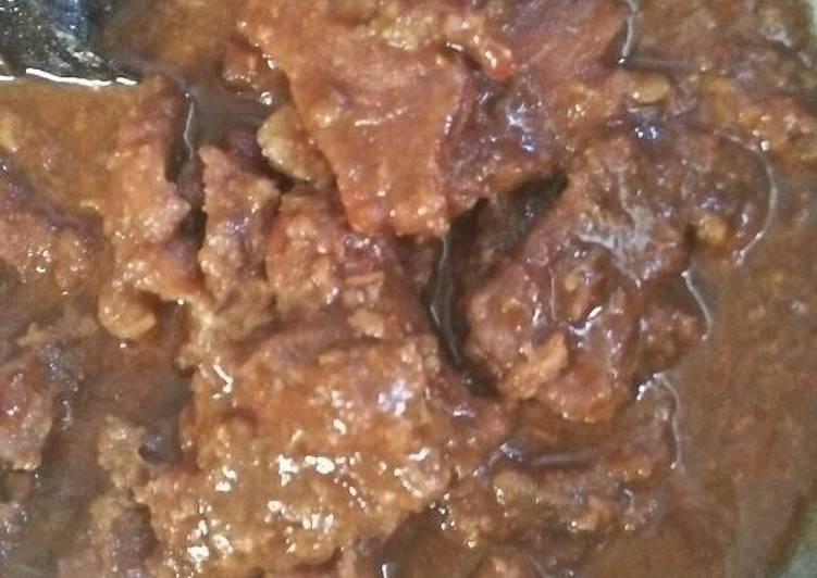 resep lengkap untuk Daging bumbu lapis