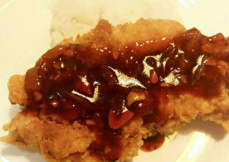resep masakan Chicken katsu saus lada hitam