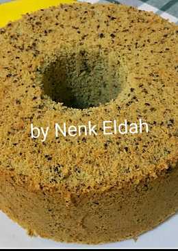 Chiffon cake black sesame seed