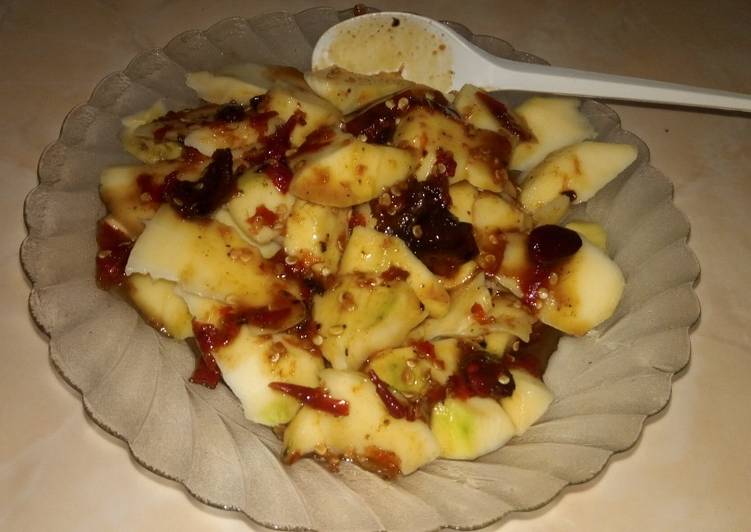 resep makanan Rujak manis pedas mangga muda