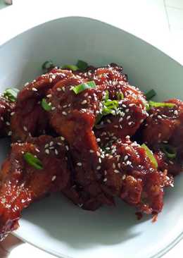 Honey&spicy korean chicken wings