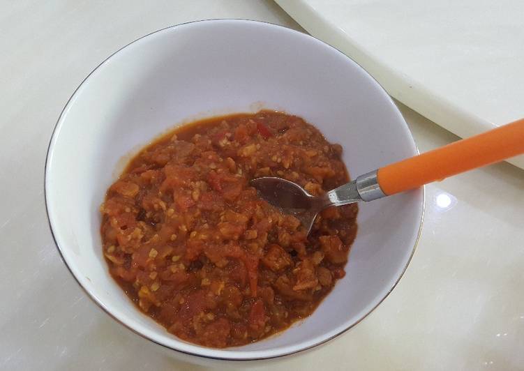 Resep Sambal terasi tomat By Desy Lia