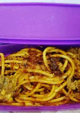 Curry Lamb Spaghetti