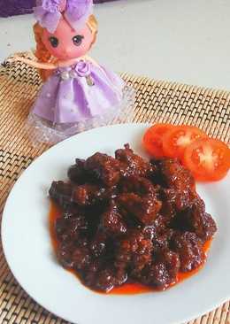 Rendang daging sapi(resep alm ibuku)