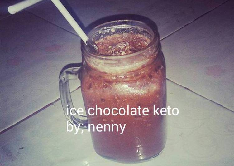 gambar untuk cara membuat Ice Chocolate Keto