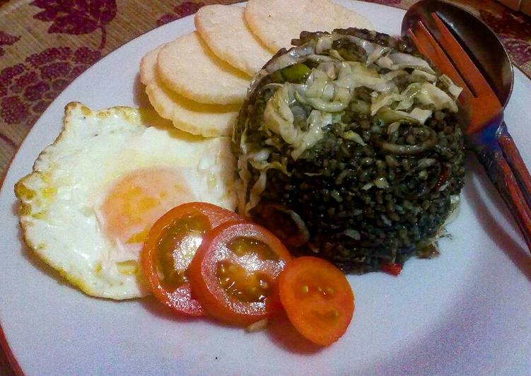 resep Nasgor cumi hitam