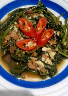 Tumis kangkung taoco