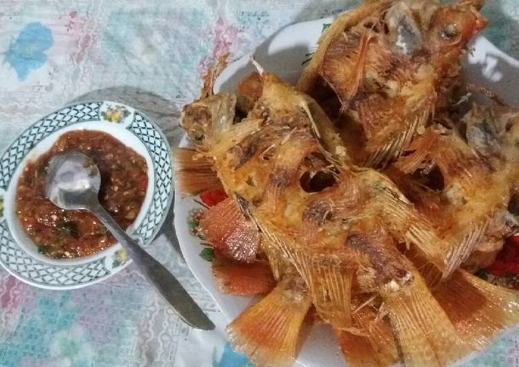 gambar untuk cara membuat Nila Goreng Sambel Terasi Lombok Ijo