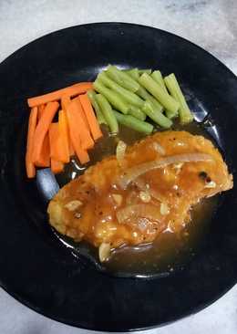 Steak ayam saus lada hitam
