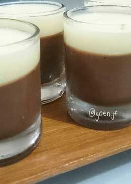Puding Coklat vla Vanila