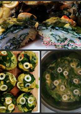 Omelet Bayam (Spinach Quiche / Spinach Muffin)