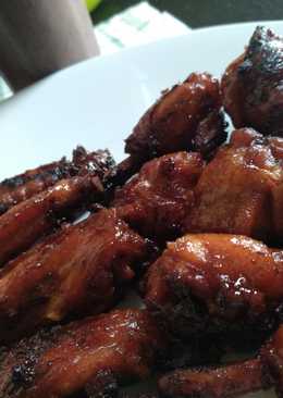 Honey Barbecue Fried Chicken Wings (Halal)