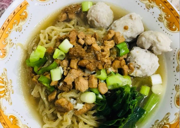 resep lengkap untuk Mie ayam baso