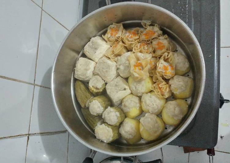 cara membuat Siomay Ikan Tengiri