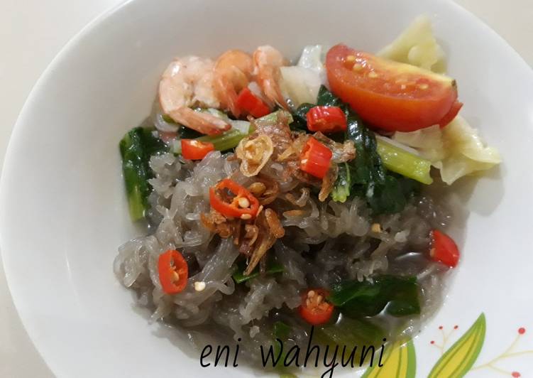 Mie Lethek Kuah Udang foto resep utama