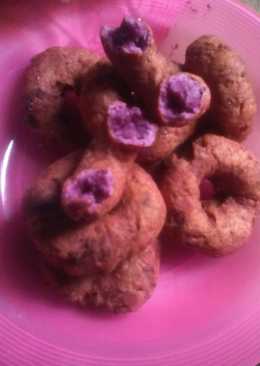 Donat ubi ungu simple