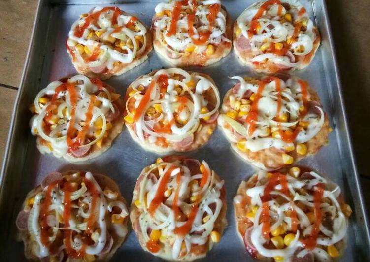 gambar untuk cara membuat Pizza mini