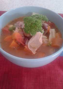 Heartiest chicken soup ala asiah