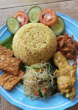 Nasi Kuning Sambal Tuna Kering