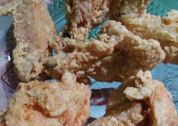 resep lengkap untuk Ayam krispi anti gagal