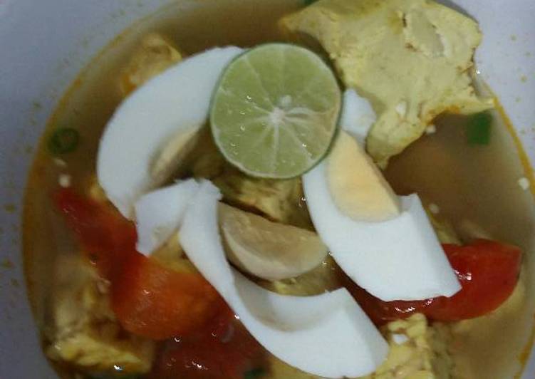 Resep Soto Tahu Tempe Telur Tomat Oleh Serini