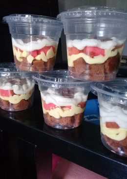 Cheese cake coklat cup..ala lintang