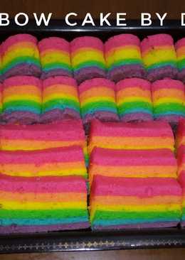 Rainbow Cake kukus Ny.Liem #BikinRamadanBerkesan