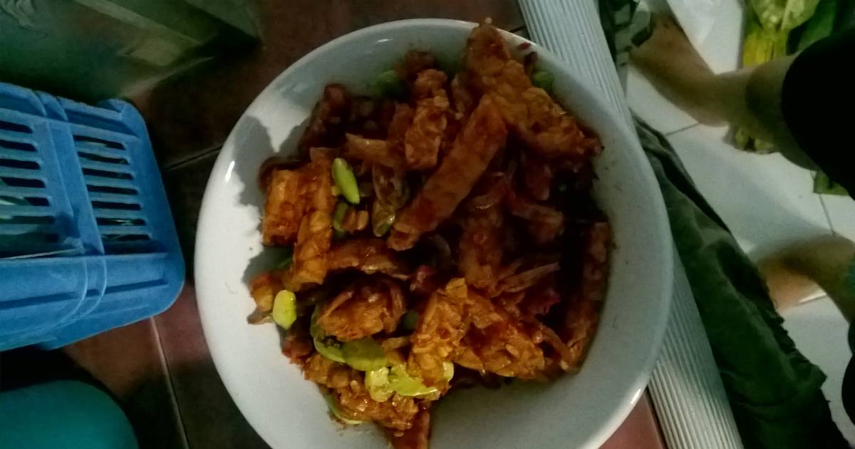 Resep Sambal  tempe  with pete  oleh Hafazha Cookpad