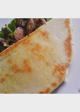 bratwurst mushrooms pita bread