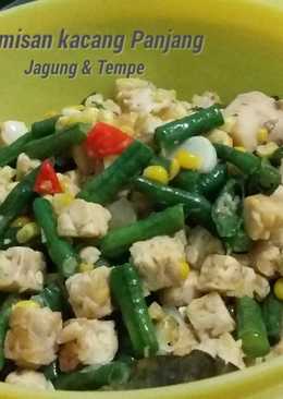 Kacang panjang jagung tempe tumis