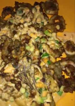 Cumi saus telur asin