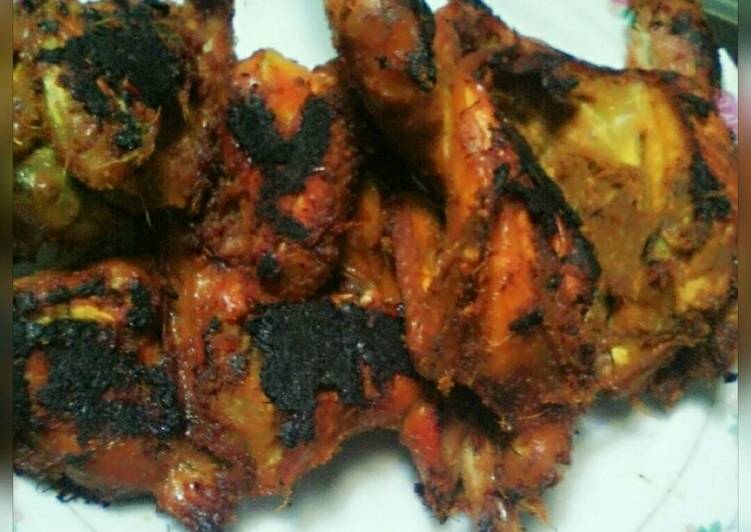 gambar untuk cara membuat Ayam bakar utuh si manis (bakakak)