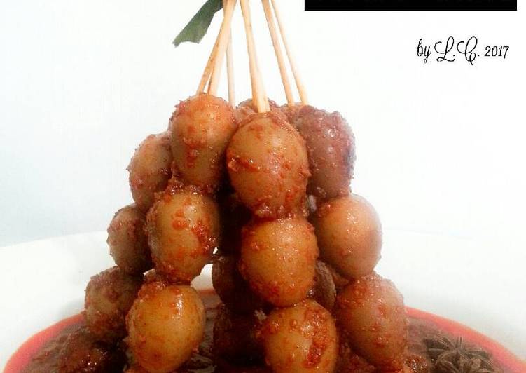 resep Sate Telur Puyuh Bumbu Bali ala L.C