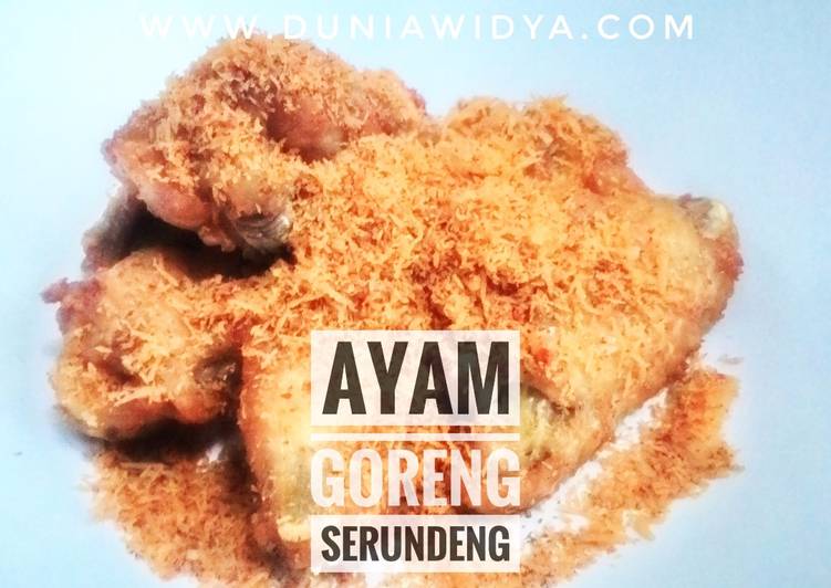 Resep Ayam Serundeng Kiriman dari Widya