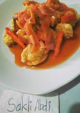 Koloke Udang asam manis praktis