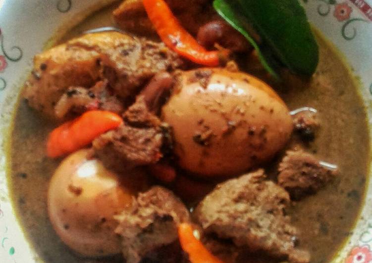 cara membuat Brongkos Kacang Merah & Daging Sapi