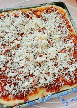 Thin crust pizza homade