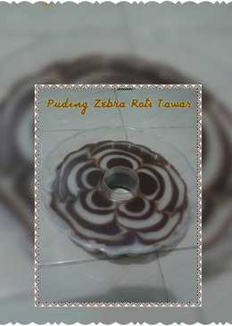 Puding Zebra Roti Tawar