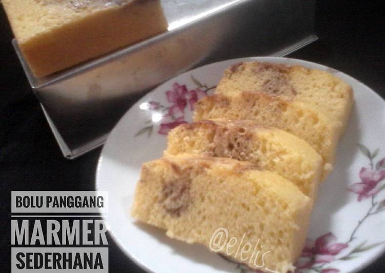 Resep Bolu Panggang Marmer Sederhana By Elis