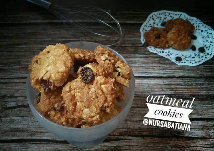 gambar untuk resep makanan Oatmeal Cookies #pr_kuekering