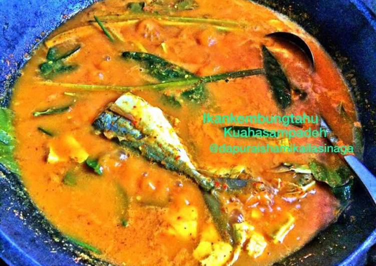 resep Asam padeh ikan kembung tahu