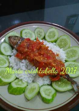 Nasi peda sambal tomat(pedas)